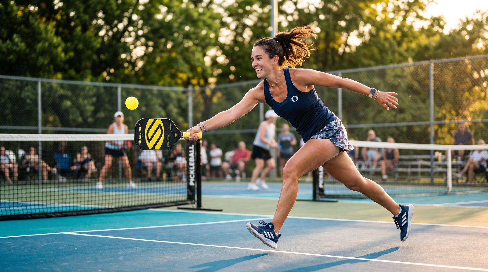 Example of a pickleball coach website layout